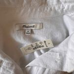 Madewell  - NWT Oversized Ex-Boyfriend Tunic White Classic Shirt White Sz M Photo 7