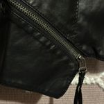 Lulus Vegan Leather Black Moto Style Jacket Photo 4