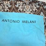 Antonio Melani Black Leather Tote with Gold Hardware Photo 2