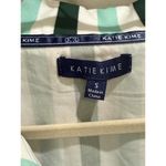 Katie Kime Striped Pajama Top Short Sleeve Set Small Green Photo 1