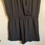 BCBGMAXAZRIA 🌞 Quincey Black V Neck Short Sleeve Romper #P Photo 10