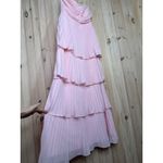 Lulus NWOT  Seriously Sensational Light Pink Strapless Tiered Maxi Dress Size M Photo 4