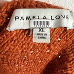 Pamela Love Orange Fringe Long Sleeve Knit Sweater Midi Dress Size XL Photo 13