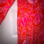 Natori Floral Print 1/4 Zipper Front Kimono Maxi Dress Size S Photo 6