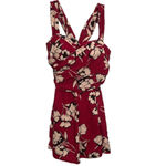 COCOPEAR Women's Elegant Crossover One Piece Swimdress Floral Skirted size 4X Photo 3