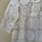 HD in Paris Anthropologie  White Lemon Lily Lace Blouse Photo 1