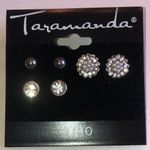 Taramanda Silver Tone Dainty Boho Trio Earrings Photo 0