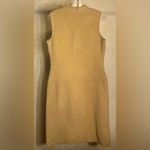Kenar WomensNeutral Minimalist Crêpe/Tan Wool Blend Sleeveless Midi Dress|Size:8 Photo 4