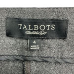 Talbots  | Size 4 | Gray Heritage Flat Front Straight Leg Side Zip Dress Pants Photo 2