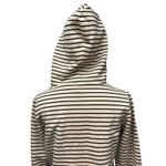 Known Supply Sz Small Sand Nude Striped Hoodie Pullover Sweater Organic Cotton Black Photo 3