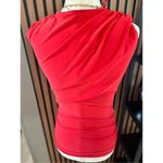 ZARA  red shirt short sleeves crossbody size small Photo 2