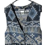 Contempo Vintage  Woven Aztec Western Southwestern Vest Size Medium Photo 1