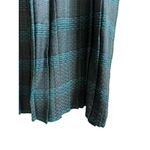 Vintage 90’s Fundamental Things Skirt Womens 12 Pleated Teal Plaid Peasant Maxi Blue Photo 3