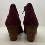 Madewell The Billie Boot in burgundy Suede pull on style online exclusive sz 9.5 Photo 2