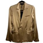 Nili Lotan NEW NWT Lena Double Breasted 100% Silk Blazer Jacket Khaki Photo 2