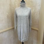 Theory DONEGAL CASHMERE TURTLENECK SWEATER DRESS LIGHT HEATHER MULTI Sz S Photo 3