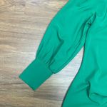 NWT Green One Shoulder Tie Long Sleeve Bodycon Dress Sz One Size Photo 3