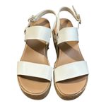 X-Appeal Amelia Espadrille Platform Sandals White Strappy Buckle Women Size 7 Photo 4