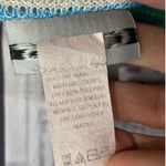 Catherines  Open Front Cardigan Sweater Womens 2X Long Sleeve Blue Green Stripes Photo 7