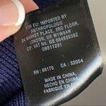 Anthropologie Knitted & Knotted • Navy Ruffle Sweater Tank Top Photo 46