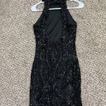 Lulus Black Open Back Dress Photo 2