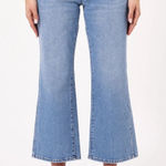 ROLLA'S Anthropologie Classic Flare Crop High Rise Relaxed Fit Blue Size 32 New Photo 0