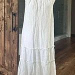 World Market Boho Sleeveless White Maxi Dress | Size Large/Medium Photo 0