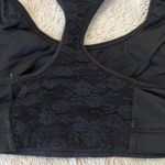 PINK - Victoria's Secret Victoria's Secret PINK Black Sports Bra with Lace Photo 2
