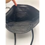 Giani Bernini Black Monogram Tote Bag – Leather Trim & Silver Hardware Photo 6