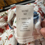 Vibrant greens and reds short sleeves Floral Tunic Top Red Size 3X Photo 5