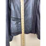 a.n.a Vintage  Women’s XL Black Genuine Lambskin Leather Motorcycle Biker Jacket Photo 13