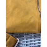 Ivonne Faux Suede Moto Biker Jacket 6 maximalist layered boho grunge rocker Yellow Size M Photo 11