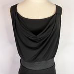 A Byer A. BYER Solid Black Cowl Neck Sleeveless Form Fitting Mini Dress Small LBD Photo 1