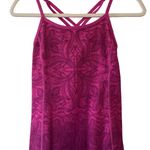 Athleta  Harmonious Floral Workout Tank Top Pink Ombre W/ Shelf Bra Size XXS Photo 0