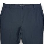 Nordstrom NEW  Black Cropped Ankle Knit Pants High Waist Work Minimalist Size 18 Photo 1