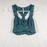 Free People Free People Intimately Green Galloon Lace Racerback Bralette Photo 1
