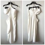 Avec Les Filles  Pearl Embellished Cut Out Halter Dress White 14 Photo 3
