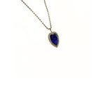 Vintage 90s Titanic “Hope Diamond” Necklace 18" Rhinestone Heart Blue Photo 1