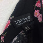 Topshop  Mixed Floral Print Strappy Side Slit Midi Dress Size 4 Photo 3