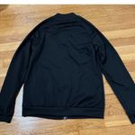 Adidas  Size Medium Tracksuit Sweater Black and Black Stripes Striped Jacket Photo 6