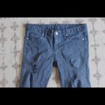 None Green and Blue Distressed Skinny Jean Set Photo 2