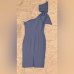 Dress the Population NWOT  TIFFANY One Shoulder
MIDI Dress Sky blue sz L Photo 3