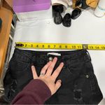 Windsor  Black Denim Distressed Mini Skirt Stretchy Womens Size Small Photo 3