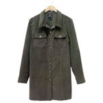 House of Harlow 1960 Corduroy Shirt Dress Size XL Olive Green Long Sleeve Mini Photo 1