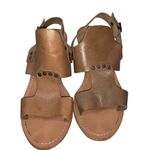 Barbara Barbieri Italian Made Leather Chunky Heels Tan Size 8 Photo 2