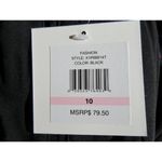 Ellen Tracy NWT Black Soft Fluid Stretch Crepe Pleated Pull-on Crop Pants 10 Photo 11