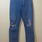 AGOLDE Womens  Riley Crop High Rise Straight Jeans Photo 2