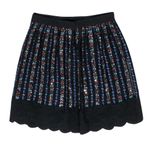 Club Monaco Black Multicolored Sequin Beaded A-Line Mini Skirt Scalloped Size 4 Photo 1