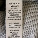 Alo Gray Square Neck Rib Knit Activewear Athletic Cropped Tank Top Sports Bra XS Photo 3