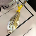 Free People NWT  Ariana Ost The Era Strand Necklace Yellow Photo 8